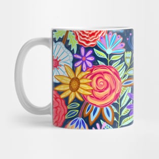 Funky Festive Floral Mug